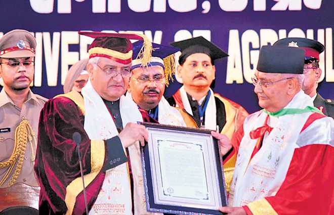 Oli India Visit 2018_With Honorary Doctorate