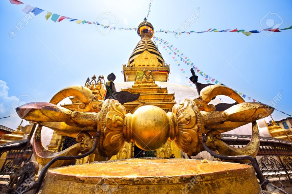 Golden Vajra at Swayambhunath Temple