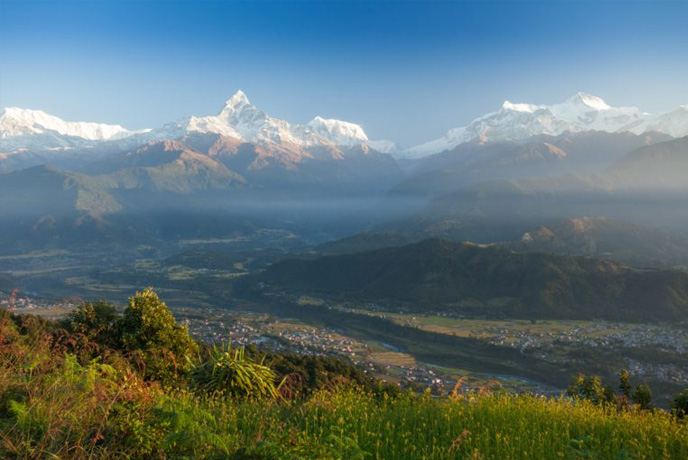 Machapuchare and Annapurna Range Nepal