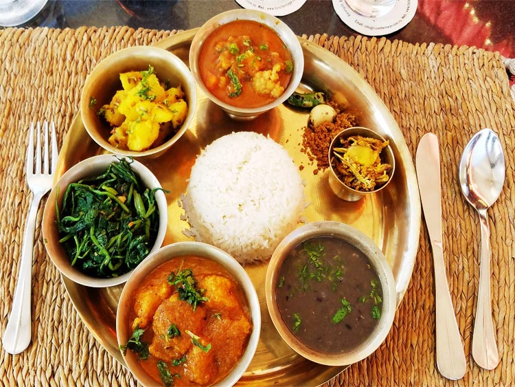Nepali Food Dal Bhat Tarkari