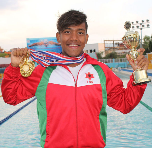 Shirish Gurang Nepali Swimmer