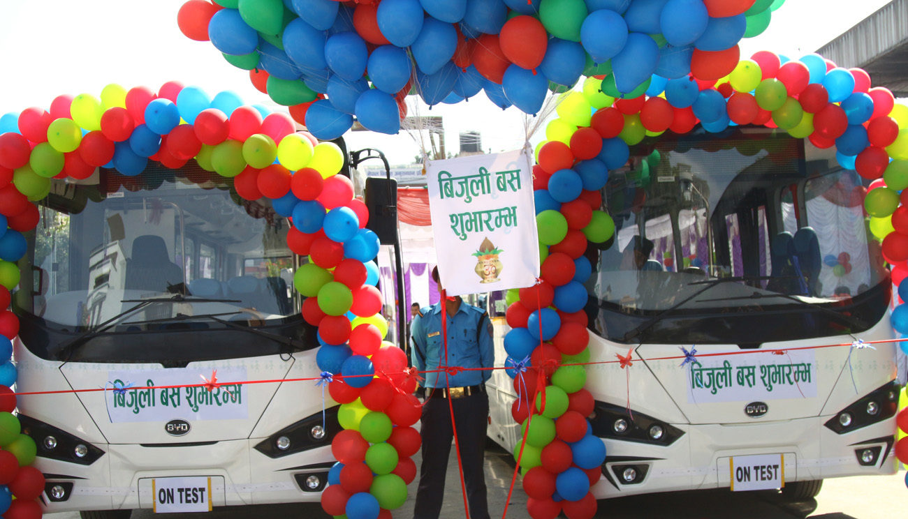 nepal launches electric buses