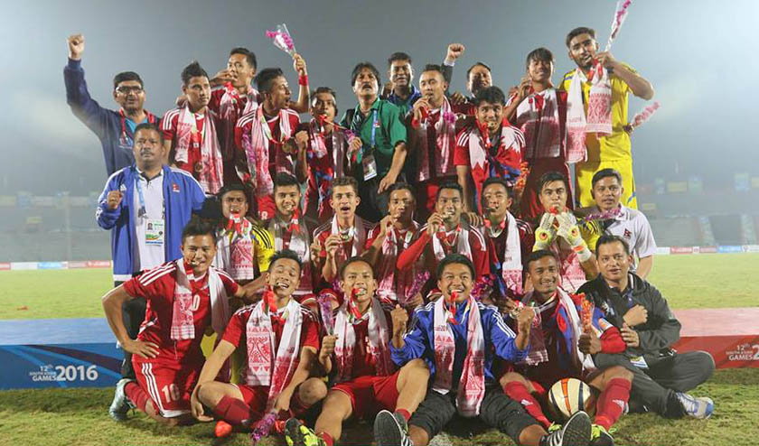 Nepal Team Wins Gold Medal 12th South Asian Games (SAG)