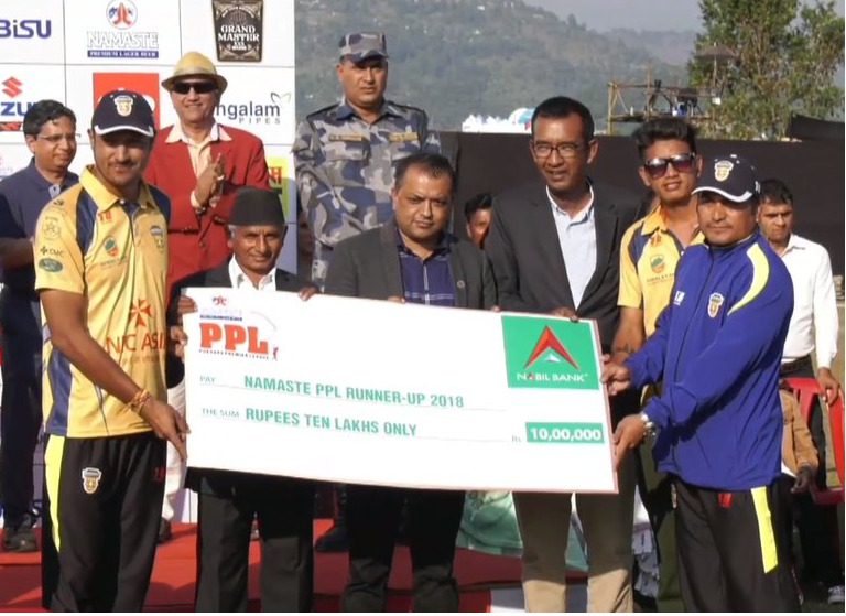 Chitwan Rhinos Runner Up - Pokhara Premiere League