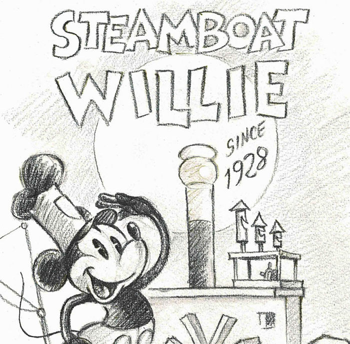Steamboat Willie Character Micky Mouse 1928