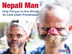 Another Nepal World Record — Only Person Who Can Touch Forehead with Tongue!