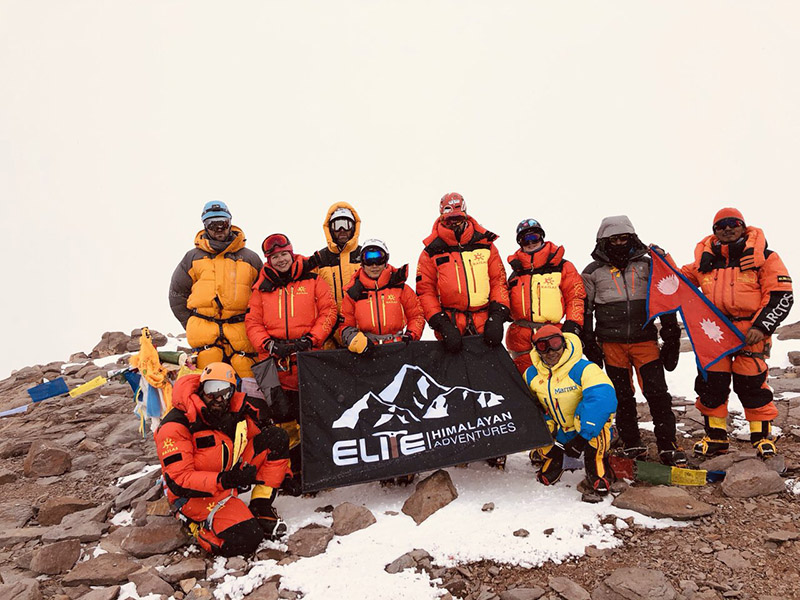 Nepal scaled South Africa’s highest peak Mt Aconcagua (6,962 m)