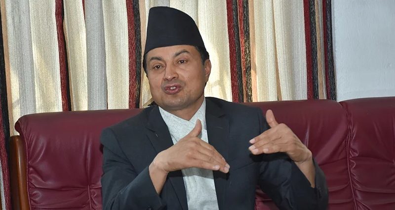 Nepal youth, Minister for Labor, Employment and Social Security Gokarna Bista