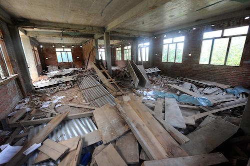 Nepal Classrooms Destroyed