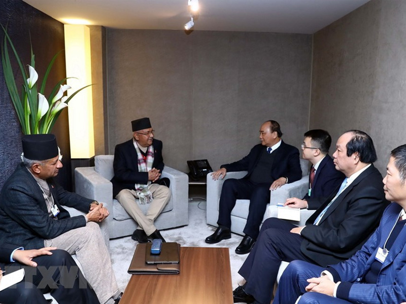 WEF 2019: Nepali Delegation Meets World Leaders, Discuss Cooperation