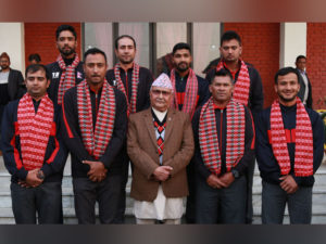 PM Oli Congratulates Team Nepal on ODI Win, Promises Sports Sector Development