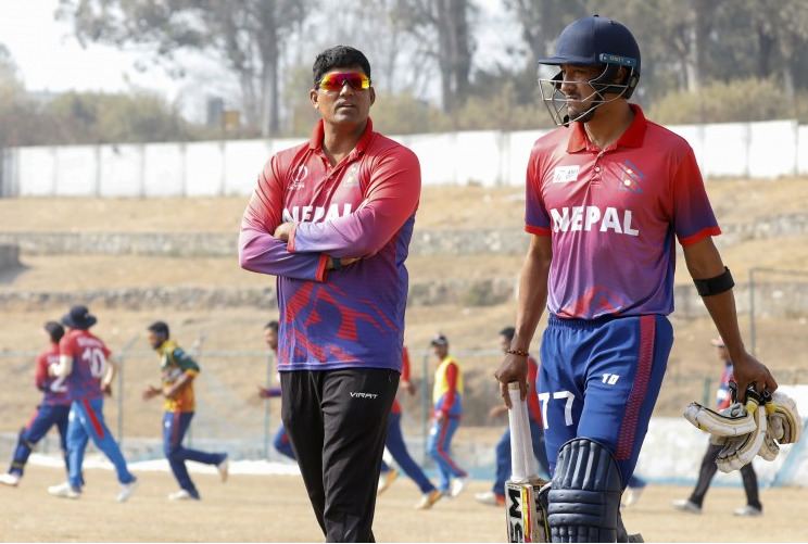 Nepali team’s Batting Consultant & Coach Umesh Patwal 