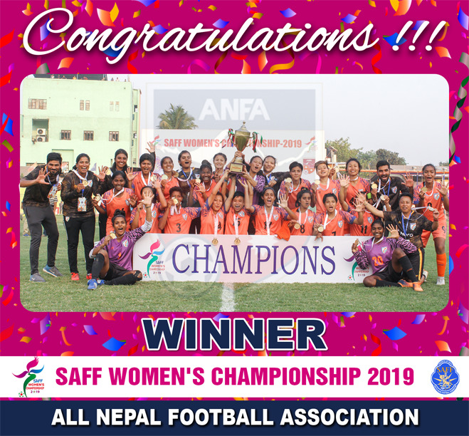 SAFF Women's Championship 2019 Winner