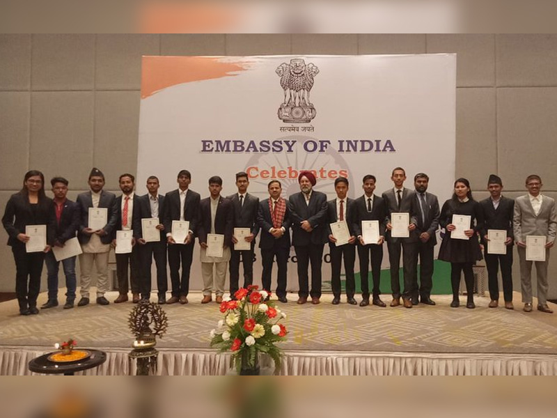 Indian Embassy Honors Nepali Merit Students, Girl Students on Rise in Nepal