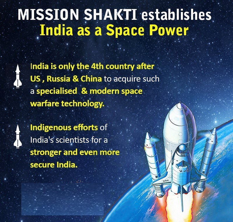 Mission Shakti - First-ever anti-satellite (ASAT) weapon test