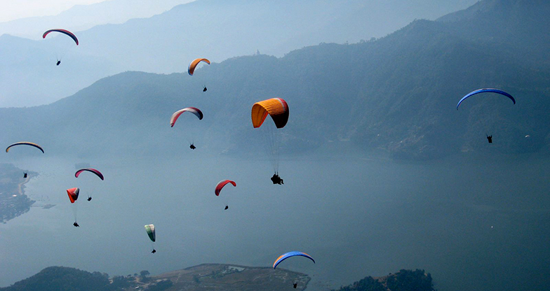 Nepal Pokhara Paragliding