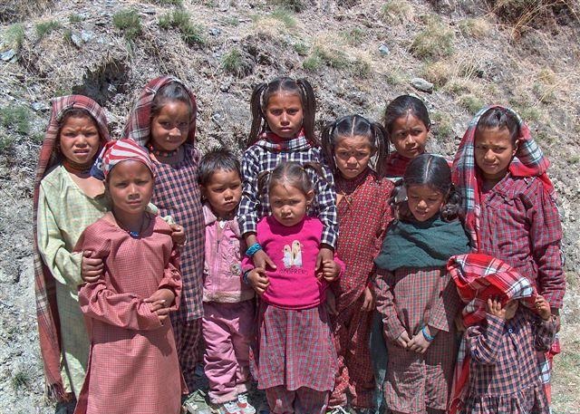 Children at Rara Lake Region 