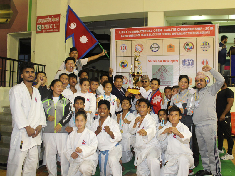 Nepal Wins Gold At International Open Karate and Kick Boxing Competition