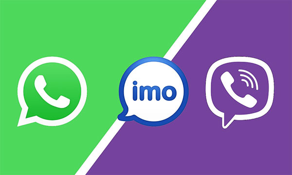Viber, WhatsApp and IMO