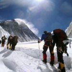 Climbers Scale Mt. Everest