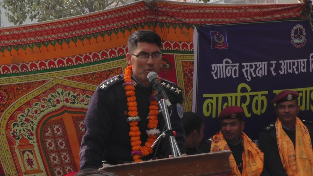 Nepal Police Spokesperson Bishowraj Pokharel