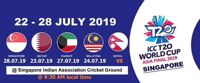 ICC World Twenty20 Asia Final 2019 - Nepal Schedule