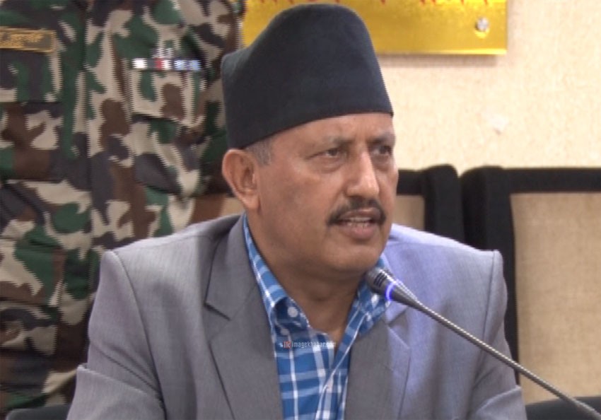 Minister for Education, Science, and Technology, Girirajmani Pokharel