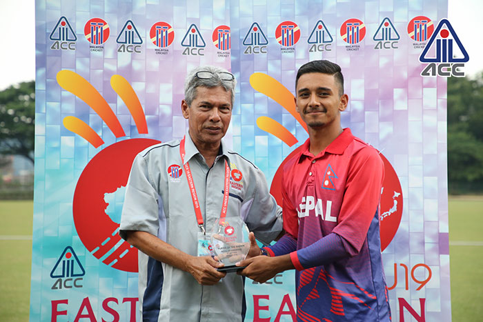 Player of the Match: Rit Gautam (Nepal)