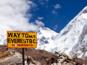 Mount Everest Signpost Travel Base Camp
