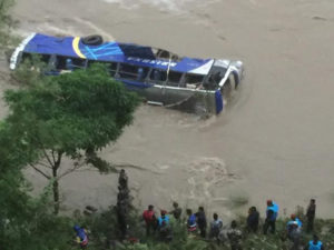 Tourist Bus Plunges Into Trishuli River, Kills 3, Injures 16
