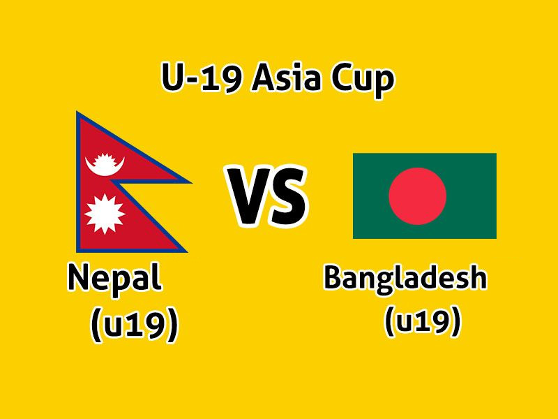 ACC U19 Asia Cup 2019 – Nepal Vs Bangladesh: Nepal loses by 6 wickets, Out of the tournament