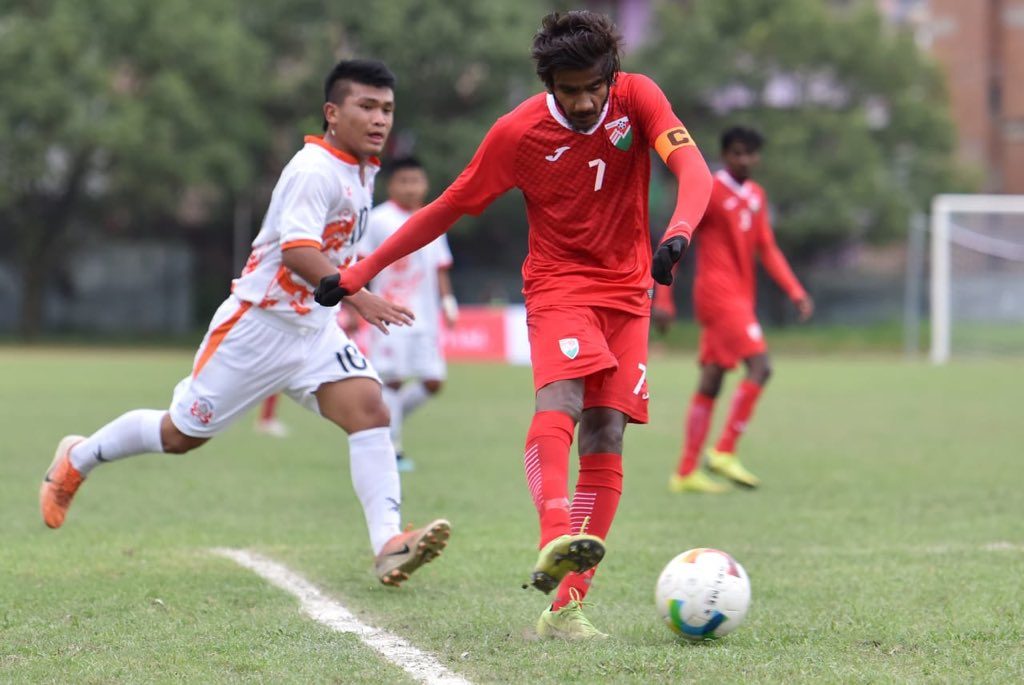 Football SAFF U18 Bhutan Vs Maldives