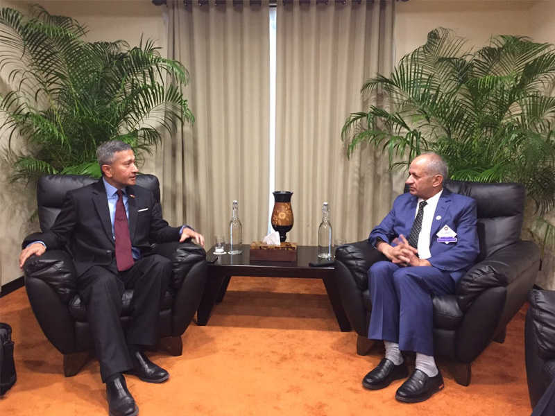Maldives Visit Day 2: Minister Gyawali Meets Prez. Solih, Singapore FM Balakrishnan