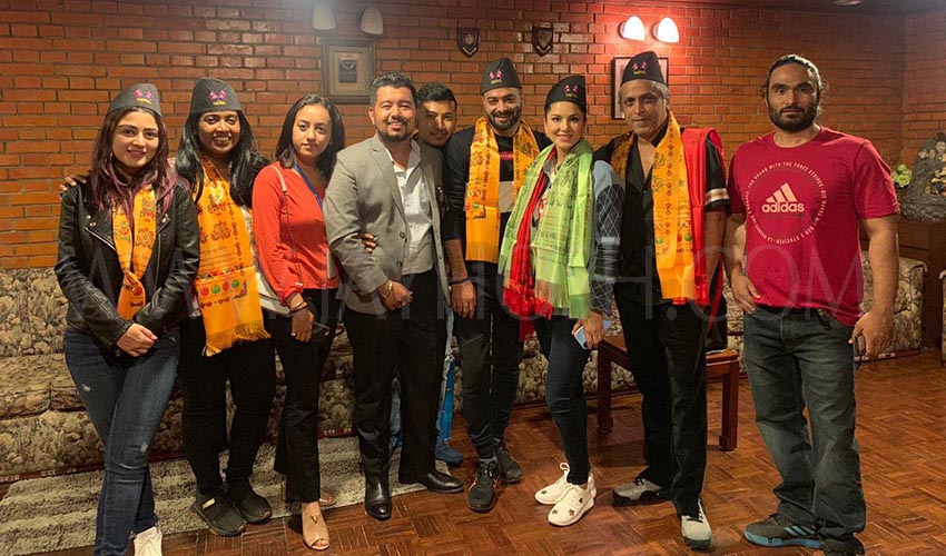 Sunny Leone Arrives in Kathmandu to Watch 'Password' Premier