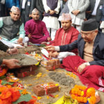 Oli Lays Foundation Stone for Federal Parliament Building