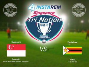 Instarem Singapore Tri-Nation T20I Series: Singapore Beats Zimbabwe by 4 Runs