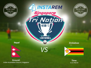 Instarem Singapore Tri-Nation T20I Series: Zimbabwe Beats Nepal By 40 Runs