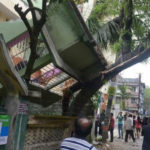Balcony at the Bidya Kunja Boarding School Collapsed