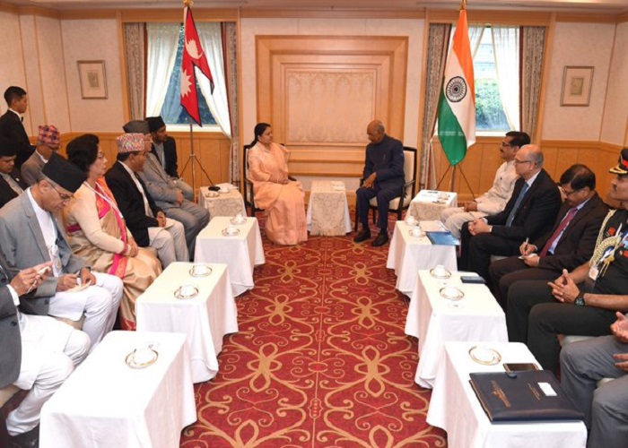Bhandari and Kovind Speak Nepal-India Bilateral Relations
