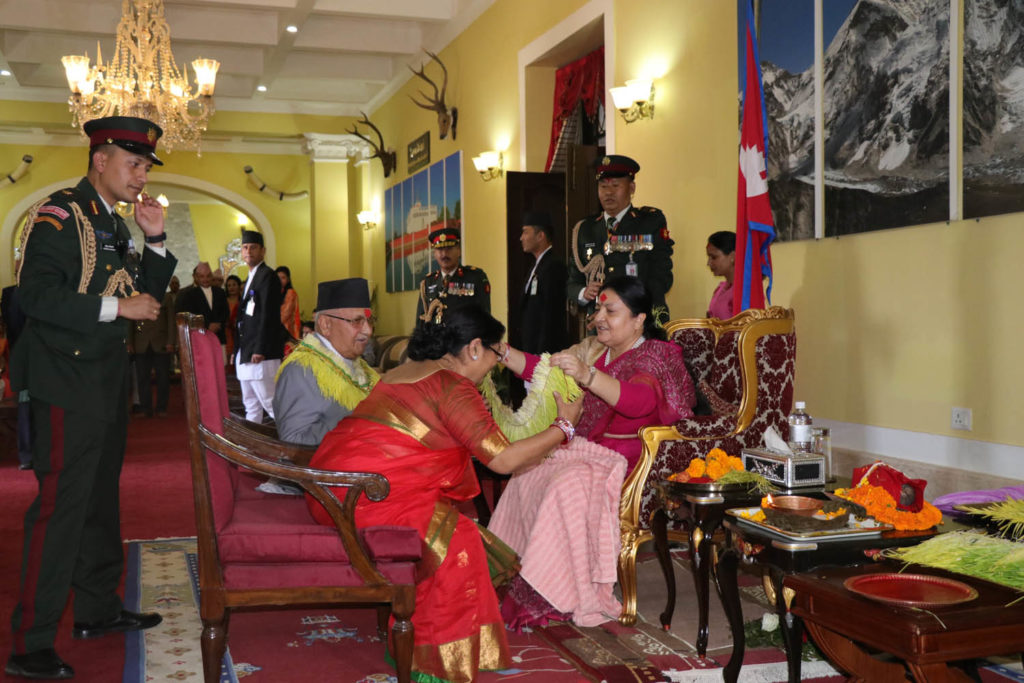 Prime Minister Oli to Offer Dashain Tika on Bijaya Dashami