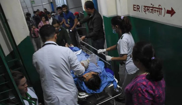 School Balcony Collapses in Kathmandu - One was Critically Injured
