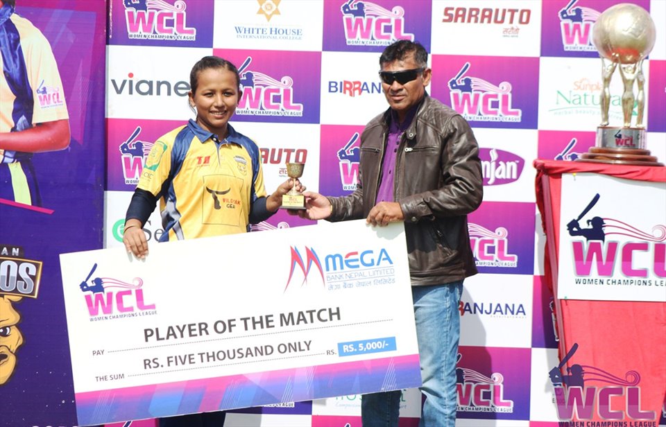 Player of the match: Kajal Shrestha (CRW)