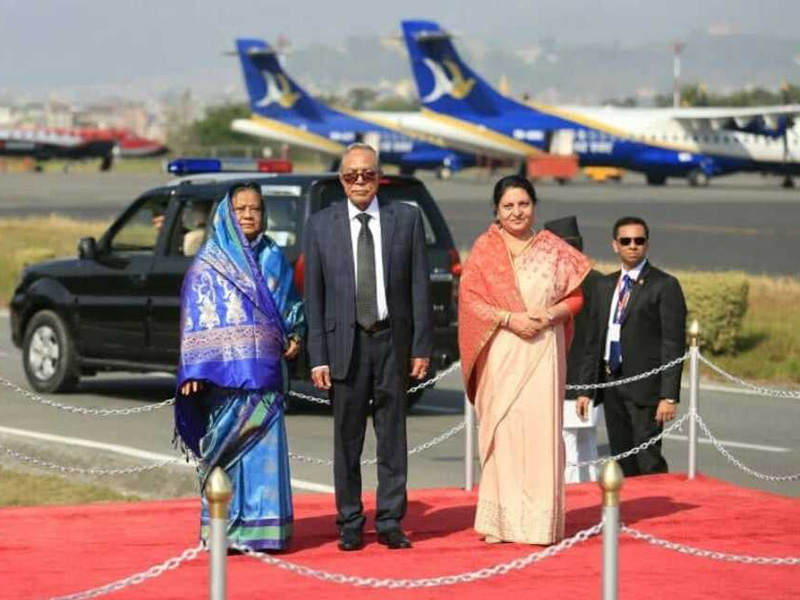 Bangladesh President Arrives in Nepal for Four-Day Goodwill Visit