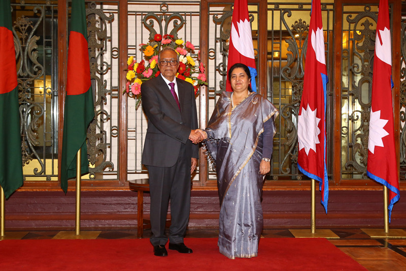 Bangladesh President Arrives Nepal