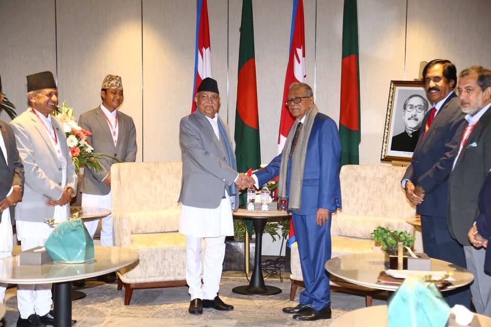 President Hamid – PM Oli Bilateral Talks