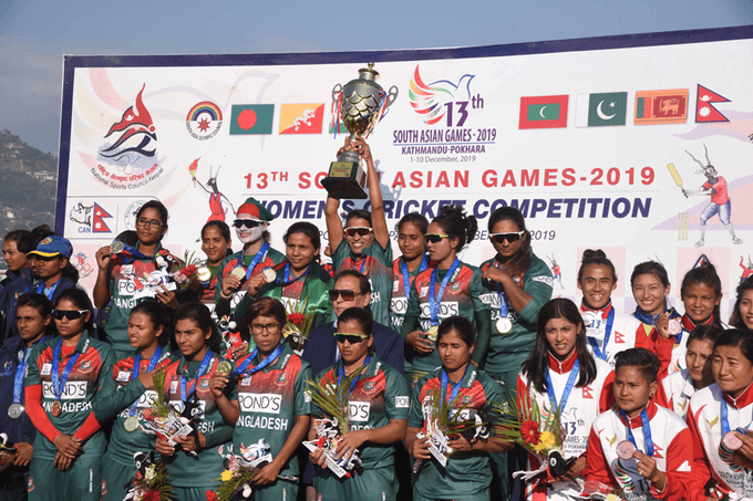 Bangladesh women's cricket team won the gold medal!