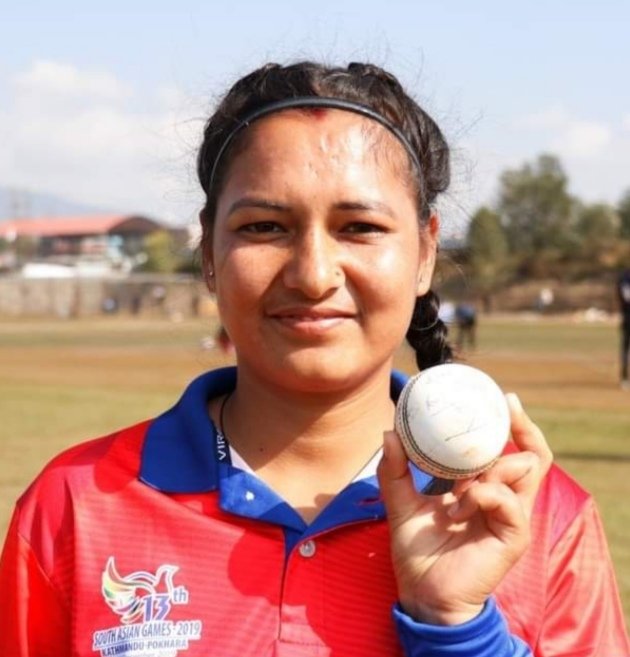 Nepal’s fast bowlers Anjali Chand