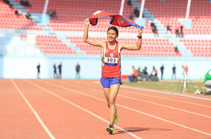Santoshi Shrestha - Gold Medal 10000 M Race