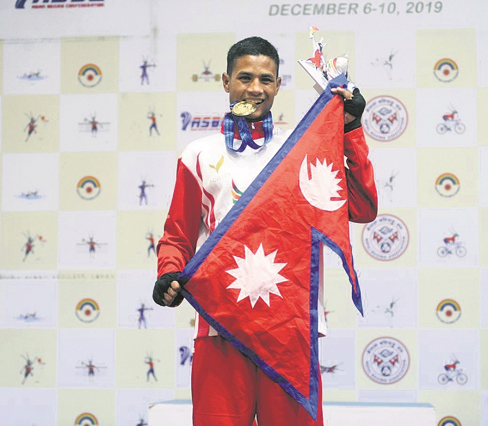 Sanil Shahi Wins 50th Gold for Nepal