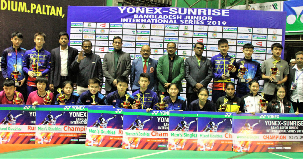 Bangladesh Junior International Series Badminton Championship Winners 2019